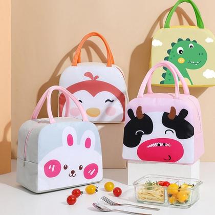 Imagem de Bolsa Térmica Infantil de Vaquinha Ideal para Lancheira Escolar e Passeios
