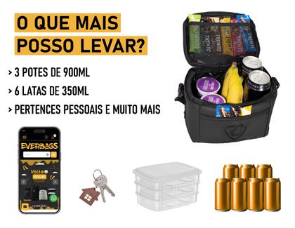 Imagem de Bolsa Térmica Lancheira Marmita Lanche Talheres Alimentar Garrafa Treino Escolar Viagem Passeio