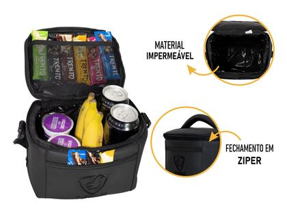 Imagem de Bolsa Térmica Lancheira Marmita Lanche Talheres Alimentar Garrafa Treino Escolar Viagem Passeio