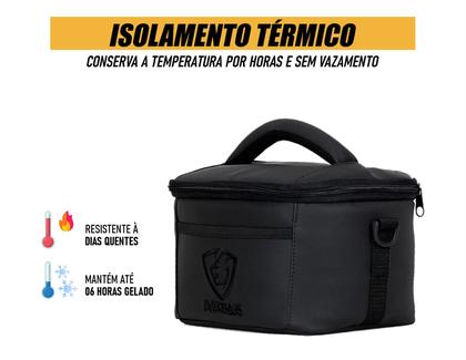 Imagem de Bolsa Térmica Lancheira Marmita Lanche Talheres Alimentar Garrafa Treino Escolar Viagem Passeio