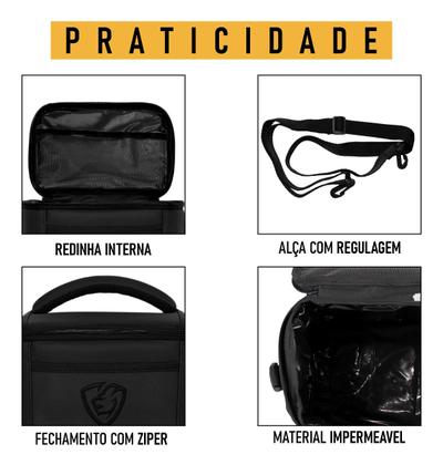 Imagem de Bolsa Térmica Lancheira Marmita Lanche Talheres Alimentar Garrafa Treino Escolar Viagem Passeio