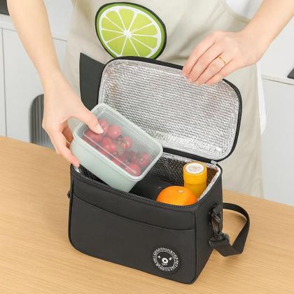 Imagem de Bolsa Termica Lancheira Multiuso Frutas Bebida Marmita Trabalho Passeio Fitness Alca Ajustavel Bolso