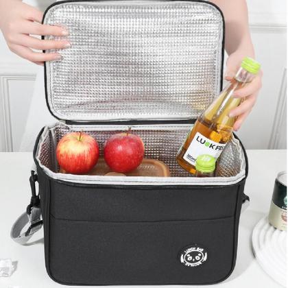 Imagem de Bolsa Termica Lancheira Multiuso Frutas Bebida Marmita Trabalho Passeio Fitness Alca Ajustavel Bolso