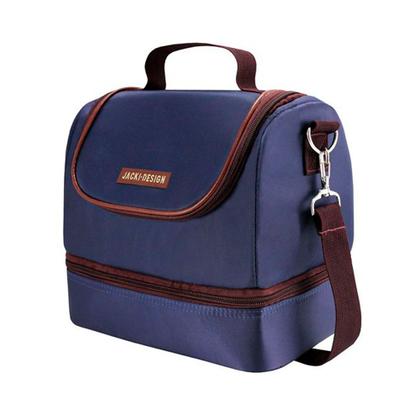 Imagem de Bolsa Térmica Lancheira Necessaire Alça Ombro Kit Marmita e Copo Box  Fitness Escola Trabalho