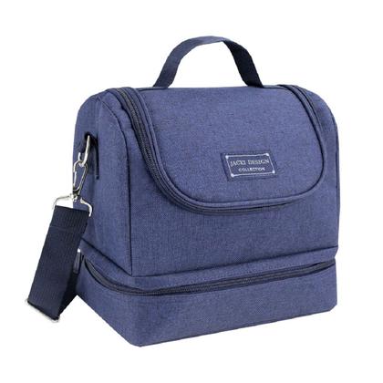 Imagem de Bolsa Térmica Lancheira Necessaire Concept + Pote Marmita Lanches 2 Compartimentos + Garrafa Squeeze + Porta Talheres