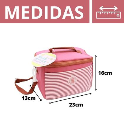 Imagem de Bolsa Térmica Marmita Fitness P/ Trabalho Academia Passeio Cerveja Bebida - Quente/Frio 6L - Clio