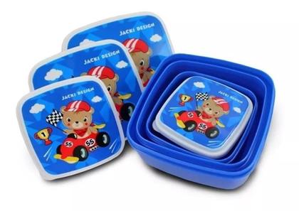 Imagem de Bolsa Térmica + Marmita + Garrafinha Infantil Menino Escolar