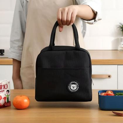 Imagem de Bolsa Térmica Marmita Lancheira Rosa Academia E Passseios