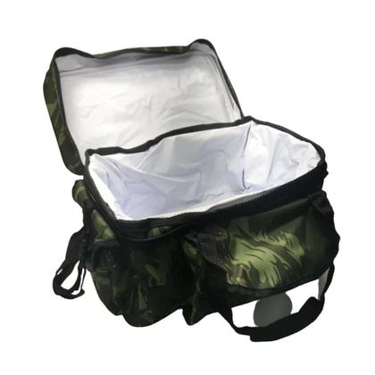 Imagem de Bolsa Térmica para Pesca NC Esportiva 15 Litros Camuflada 0214 fechamento de tiras autocolantes