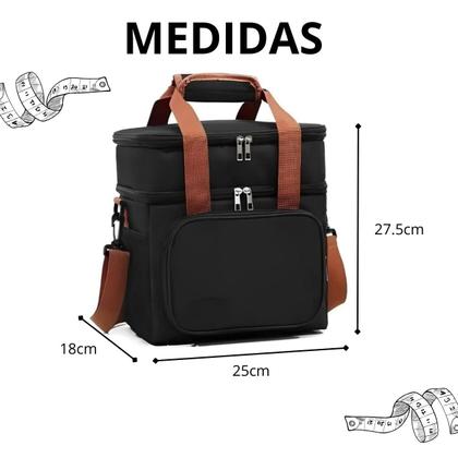 Imagem de Bolsa Térmica Porta Marmita Lanche Bebida Comida Fitness