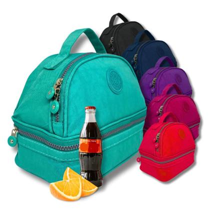 Imagem de Bolsa Térmica Redonda Portátil Com Isolamento 2 Compartimentos