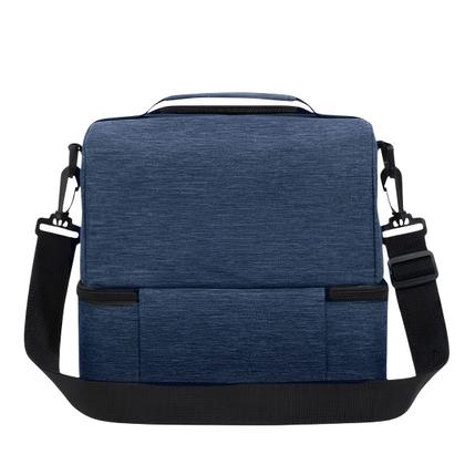 Imagem de Bolsa Térmica Trabalho Dia Dia Escola Faculdade Casual Marmita Alça Lateral Removível Ajustável Lancheira Temperatura 