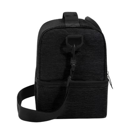 Imagem de Bolsa Térmica Trabalho Dia Dia Escola Faculdade Casual Marmita Alça Lateral Removível Ajustável Lancheira Temperatura 