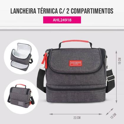 Imagem de Bolsa Térmica Vibe com 2 Compartimentos Jacki Design