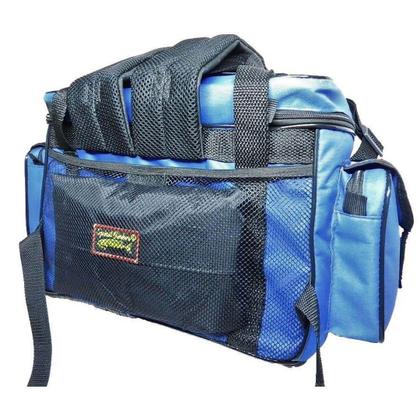 Imagem de Bolsa Tipo Mochila para Apetrechos de Pesca com Capa de Chuva EBF Peskkero 205 Cor Preta