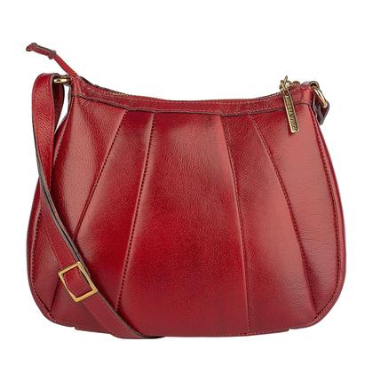 Imagem de Bolsa tiracolo de couro Gommy vermelho Feminino