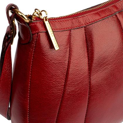 Imagem de Bolsa tiracolo de couro Gommy vermelho Feminino