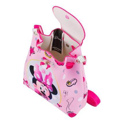 Imagem de Bolsa Tiracolo Minnie Rosa 16x8x17cm - Disney