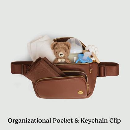 Imagem de Bolsa tiracolo para fraldas HUGGIES em nylon durável resistente à água