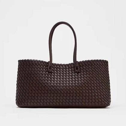Imagem de Bolsa Tote De Ombro Grande Capacidade, Moderna E Tecida, Para O Dia a Dia - Novo Nicho 2025