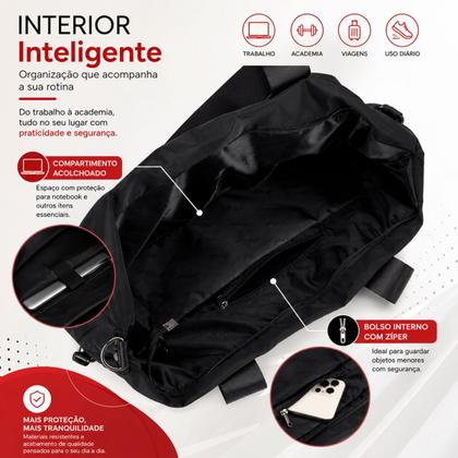 Imagem de Bolsa Tote para Ginástica Esportiva Academia Viagem Treino