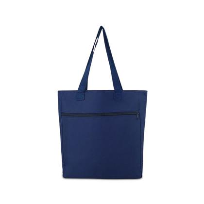 Imagem de Bolsa tote professor estudante educação bonecos azul marinho