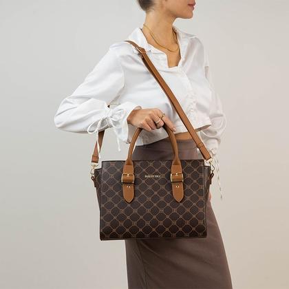 Imagem de Bolsa Tote Transversal Feminina Rafitthy 28.16134 Monograma