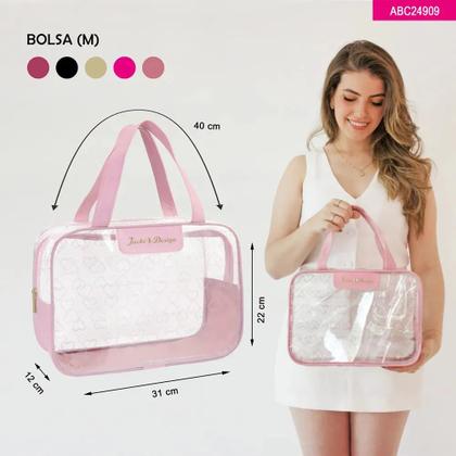 Imagem de Bolsa Transparente para Trabalho Leve e Espaçosa CustoBenefício Jacki Design