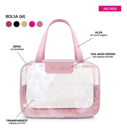 Imagem de Bolsa Transparente para Trabalho Leve e Espaçosa CustoBenefício Jacki Design