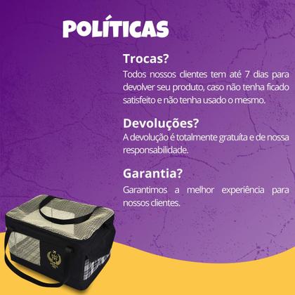 Imagem de Bolsa Transporte Aerial Pet Azul Linhas Aéreas - Preto