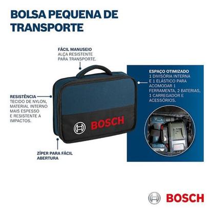 Imagem de Bolsa Transporte Ferramentas Mini Bosch 12 1600a003bg