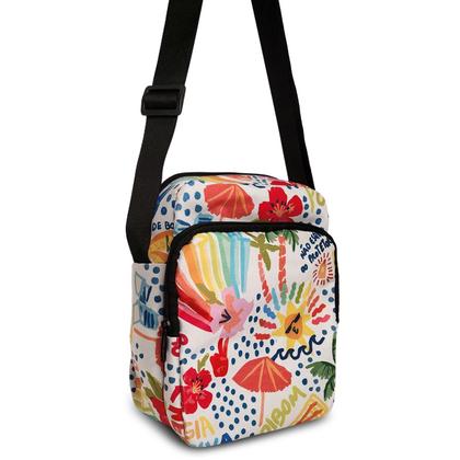 Imagem de Bolsa Transversal alça Shoulder Bag Regulagem estampado Farm..Rio Mini Pochete Sling