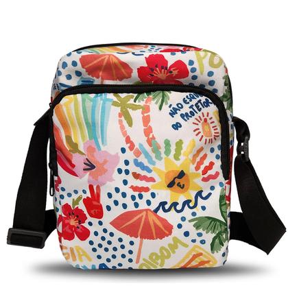 Imagem de Bolsa Transversal alça Shoulder Bag Regulagem estampado Farm..Rio Mini Pochete Sling