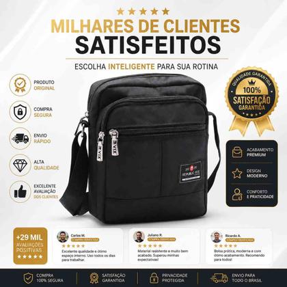 Imagem de Bolsa Transversal Casual Trabalho Viagem Republic Vix Orig.
