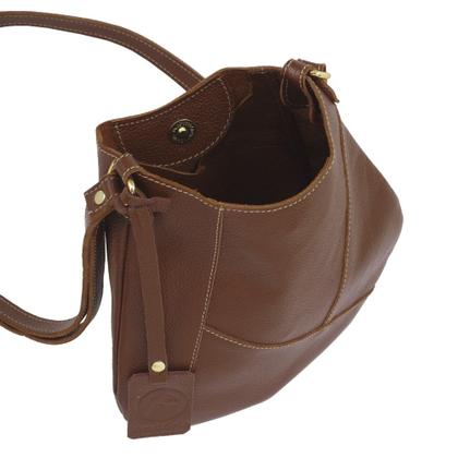 Imagem de Bolsa Transversal de Couro Macio e Leve Duda