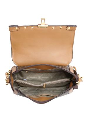 Imagem de Bolsa Transversal Feminina Chenson 3485534 Corrente Monograma Cor:Bege