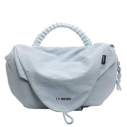 Imagem de Bolsa Transversal Feminina Leve De Nylon, Versátil, Esportiva, Com Fecho, Estilo Hobo