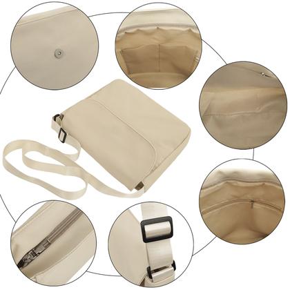 Imagem de Bolsa Transversal Feminina Tecido Grosso Durável com Alça Ajustável Leve e Dobrável Uso Diário
