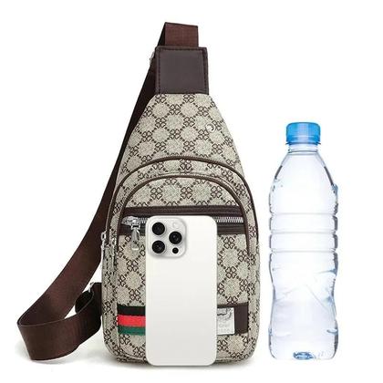 Imagem de Bolsa Transversal Masculina Casual Com Entrada Para Fone De Ouvido, Multifuncional, Tipo Mensageiro,