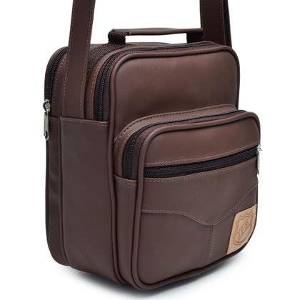 Imagem de Bolsa Transversal Masculina Feminina Pasta Carteiro para mototaxi - Bolsa Tiracolo em Sintético Automotivo - Soulder Bag Média