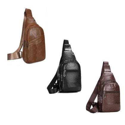 Imagem de Bolsa Transversal Masculina Ombro Peito Nova Pochete
