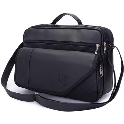 Imagem de Bolsa Transversal Masculina P/ Notebook até 14 Pol. Pasta Carteiro p/ Motoboy Maleta Social