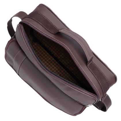 Imagem de Bolsa Transversal Masculina P/ Notebook até 14 Pol. Pasta Carteiro p/ Motoboy Maleta Social
