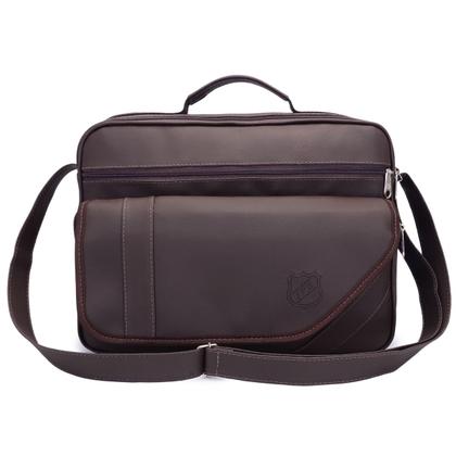 Imagem de Bolsa Transversal Masculina P/ Notebook até 14 Pol. Pasta Carteiro p/ Motoboy Maleta Social