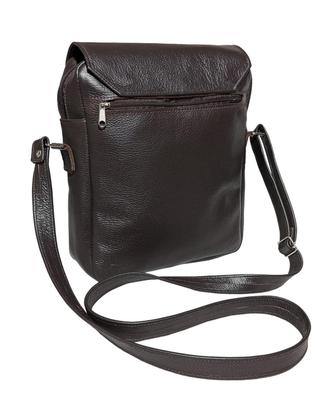 Imagem de Bolsa Transversal Masculina Pasta Carteiro Capanga De Couro