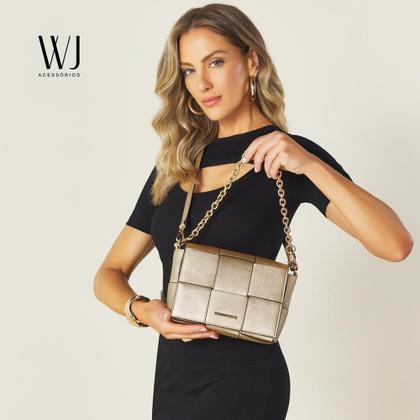 Imagem de Bolsa transversal média tresse wj sintético