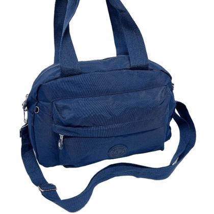 Imagem de Bolsa Transversal Nylon 3 Divisorias Com Alça de Mão Grande