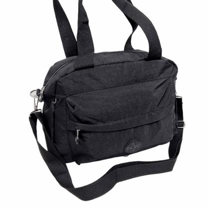 Imagem de Bolsa Transversal Nylon 3 Divisorias Com Alça de Mão Grande