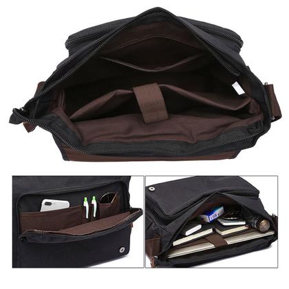 Imagem de Bolsa Transversal Pasta Mensageiro Carteiro Grande Notebook