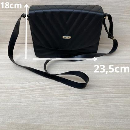 Imagem de Bolsa Transversal Pequena Feminina Alça Ombro Tiracolo Lateral Corrente